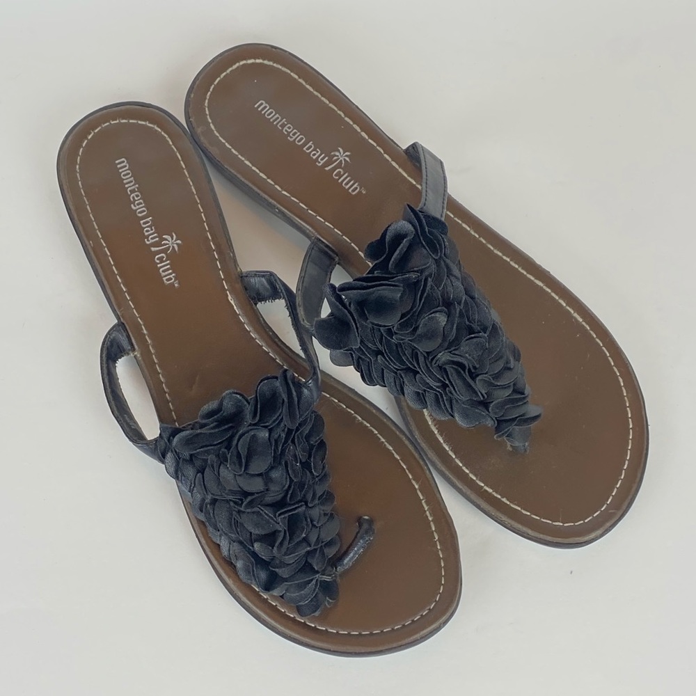 Montego Bay Club Ruffled Flip Flops